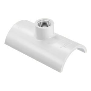 Sch 40 PVC Snap-On Saddle Tee