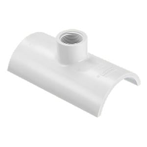 Sch 40 PVC Snap-On Saddle Tee
