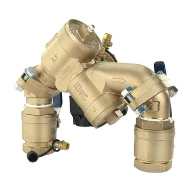 FEBCO 825YA Angle Pattern Reduced Pressure Zone Assembly w/ Ball Valves
